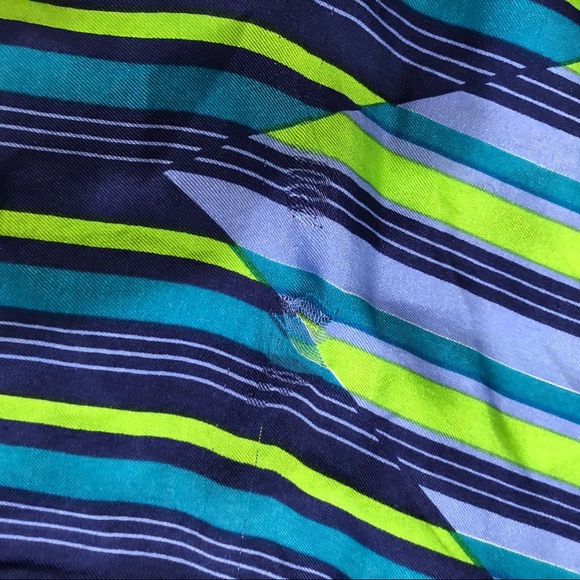 Schiaparelli Silk Striped Multicolor Scarf - Picture 4 of 8